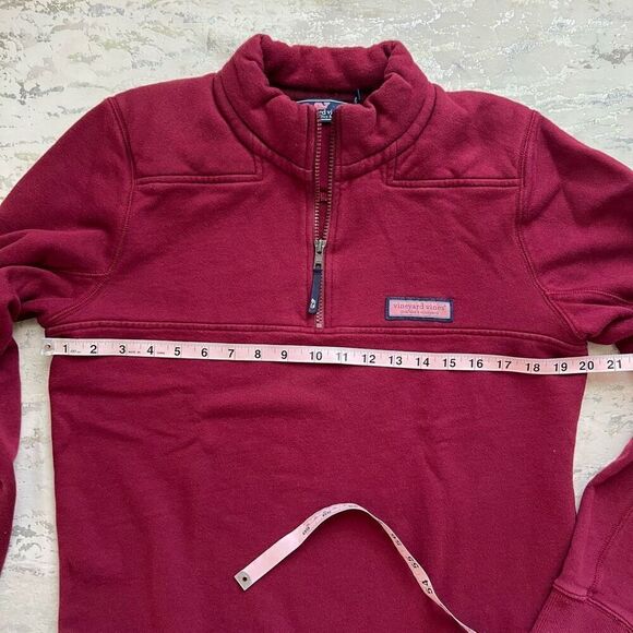 Vineyard Vines Collegiate 1/4 zip shep shirt pullover boys XL 18 - Picture 4 of 10